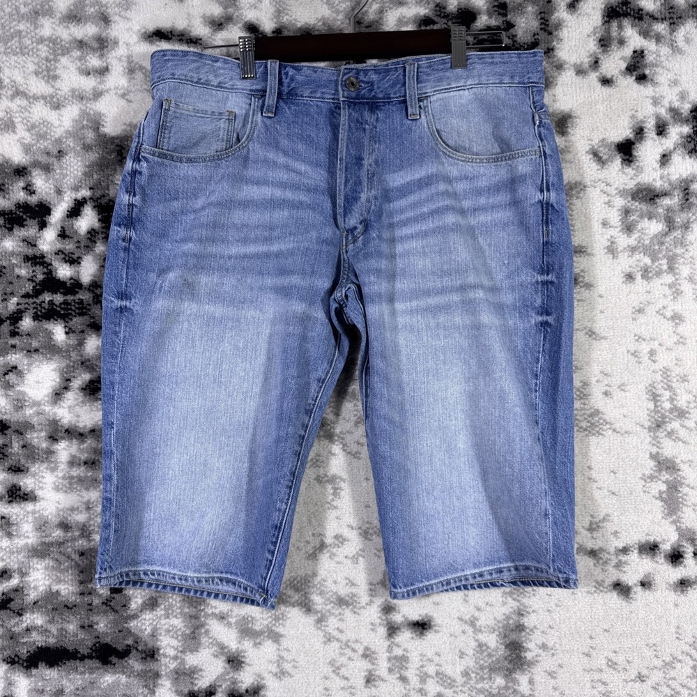 G-Star‎ Raw 3301 Shorts Mens Size 36 Skater Grunge Hip Hop Y2K Denim